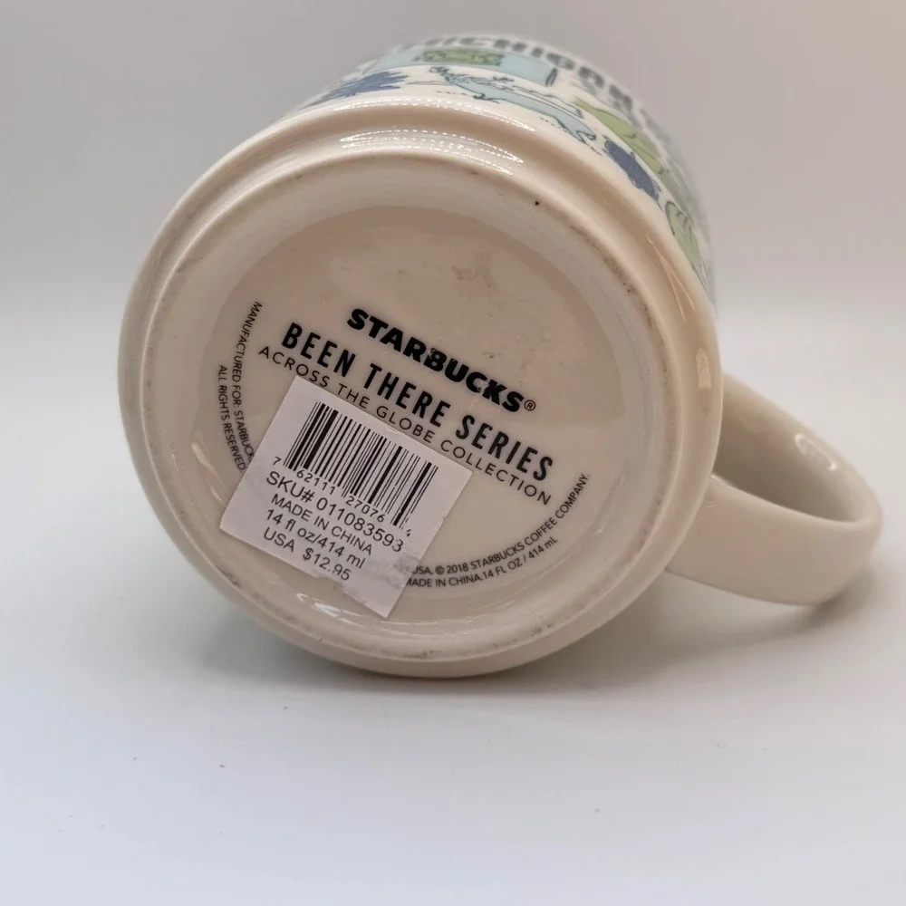 Starbucks Michigan Mug Been There Series Across the Globe Collection 14oz New - Picture 4 of 5